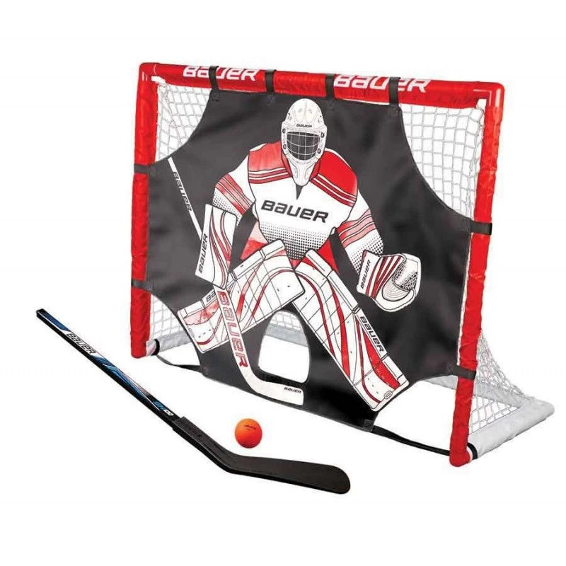 Kit Bauer Cage + Tutor Street Hockey + Crosse + Balle 1 Kit Bauer Cage + Tutor Street Hockey + Crosse + Balle